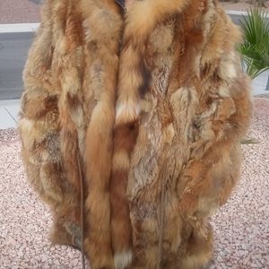 ONE DAY🔥RED FOX GENUINE FUR COAT